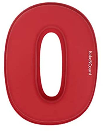 BakeNCount Kuchen Backform-Set (Zahl 0)