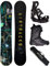 Airtracks Herren Snowboard Set Board Data Wide Freestyle Freeride 150 - Softbindung Master - Softboots Strong ATOP 42 - SB Bag