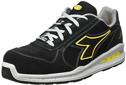 Diadora Run Net Airbox Low S3 SRC, Scarpe da Ginnastica Uomo, Nero, 38 EU