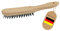 Novatool Drahtbürste I 2-reihig I 27 cm lang I mit Holzgriff I Bremssattelbürste Grill Drahtbürste Kratzbürste Metallbürste Handdrahtbürste Kehlnahtbürste Wire Brush