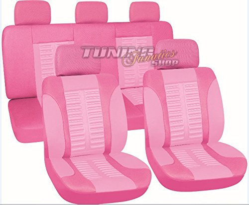 Sitzbezug Sitzbezüge Schonbezüge Bezug Sitz Pink/Rosa Set Universal Universell für viele Fahrzeuge