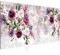 Runa Art Wandbild Blumen 1 Teilig 100 x 40 cm Modern Bild auf Vlies Leinwand Blumenmotiv Wohnzimmer Rosa Lila 026612c