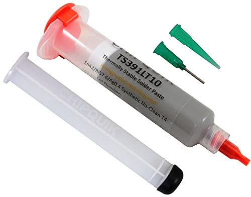 Chip Quik Thermisch stabile Lötpaste No-Clean Sn42/Bi57.6/Ag0.4 T4 (35g Spritze)
