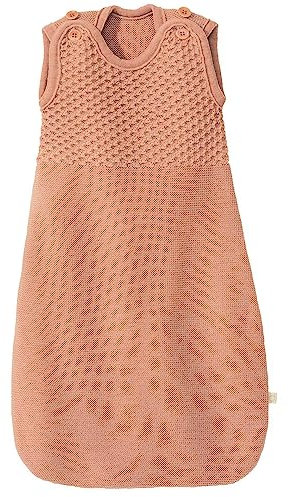disana TRÄGER-Schlafsack, 1.5 – 2 TOG 0-6 Monate 6-12 Monate | 100% Bio-Merinowolle GOTS, IVN Best | Newborn Baby Kleinkind Unisex | Baby Erstausstattung | Made in Germany | | Rosé Gr. 2 (75 cm)