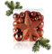 com-four® 51x Weihnachtskugeln, Christbaumkugeln bruchsicher aus Kunststoff für Weihnachten, Baumschmuck für den Christbaum mit Anhänger