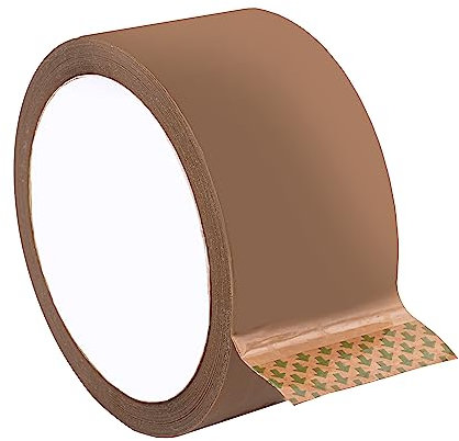 BIGtec 1 Rolle Paketklebeband Klebeband Packband Paketband Verpackungsband Kartonband Standard 66m lang 48mm breit braun Verpackungsmaterial für Pakete und Karton
