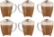 TOPUPDRINK Latte Glasses, Coffee Mugs Set of 6, Hot Chocolate Mugs, Latte Glasses Dolce Gusto, Tea Cup Sets of 6, Glass Coffee Cups, Cappuccino Cups Set - 350ML