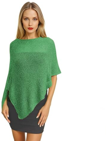 creazioni unique Poncho Damen Elegant Italian Design - Ehefrau und Mutter Geschenk - Thermo-Viskosenetz-Schal für Frauen mit Kirschblüten-Essenz