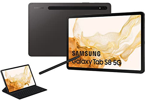 Samsung Galaxy Tab S8 11 Inch 128GB 5G Android Tablet Graphite (UK version) (Renewed)