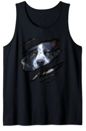 Border Collie in Me Design, Dogdesign, Ahnentafel Hund Tank Top