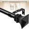 INFLATION Curtain Poles, Black Heavy Duty 76-224 cm Curtain Rods for Windows, Easy Install Rust Proof Decorative Finials Drapery Rods for Outdoor Patio, Bedroom, Living Room