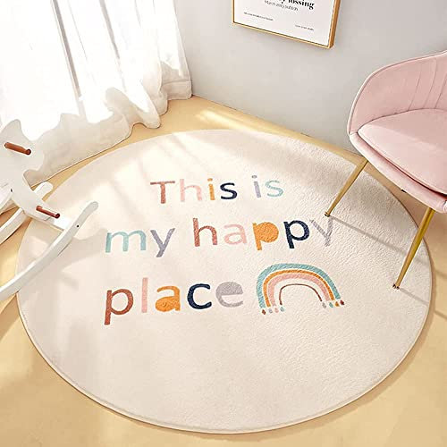 LIULA Runder KinderSpielzimmerteppich – weicher AlphabetTeppich für Schlafzimmer – SpielzeitKollektion, Lern und Spielteppich für Klassenzimmer, bestes Duschgeschenk für Säuglinge und Kleinkinder