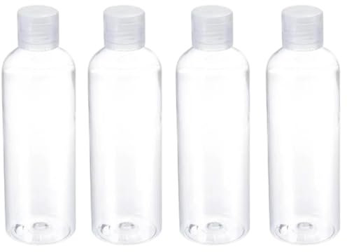 50ml Plastic Travel Bottles with Flip Cap - 4 Pack