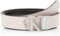 Calvin Klein Jeans Damen Round Mono PL REV LTHR Belt 30MM K60K611489 Gürtel, Schwarz (Black/Pale Conch), 95