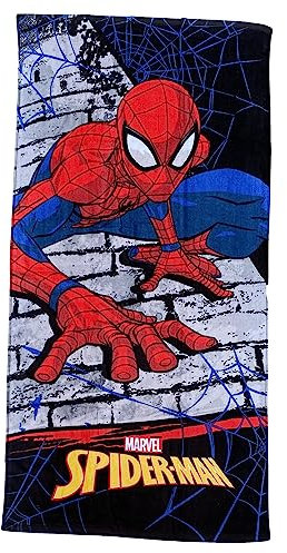 CARTOON Spiderman Strandtuch, Marvel, Baumwolltuch, Strandtuch, Schwimmbad, 70 x 140 cm