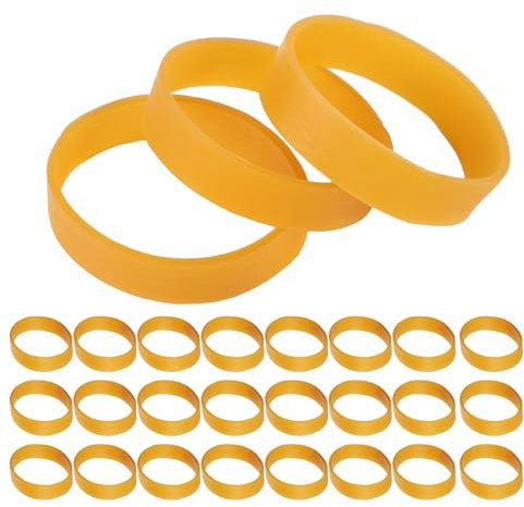 BOXOB 30pcs Ski Brake Retainers, 1.97 Inch Diameter Rubber Brake Retainer Bands for Snowboard Outdoor Winter Sports Accessories