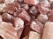 GAF TREASURES 1/2 Pfund Erdbeer-Calcit, raue Natursteine, rohe Calcit-Erdbeer-Kristalle (Erdbeer-Kalzit)