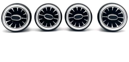 OTOZUM Aire Acondicionado Auto Compatible con para A3 2004 2005 2006 2007-2010 2011 Tablero Instrumentos Automóvil Salida Ventilación Aire Acondicionado AC Turbo Luz Ambiental Rejilla Ventilación