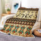 Southwestern Überwurfdecke, Azteken-Überwurfdecken, Südwest-Indianer-Überwurfdecke, Western-Ethno-Stammes-, Vintage-Flanelldecke, Boho-geometrische Retro-Decke für Couch, Bett, Stuhl, Dekoration,