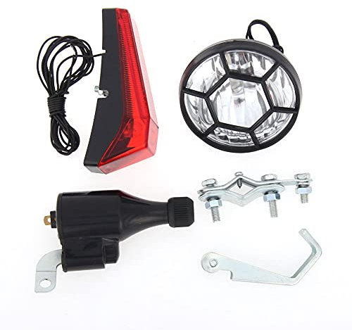 Gotoger Luce Della Bici Motorizzata Della Bicicletta Generatore di Attrito Dinamo Coda Kit 6 V 3 W Accessori Bici