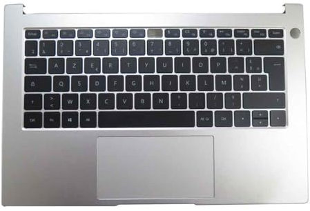 Clavier PalmRest pour Ordinateur Portable pour Honor MagicBook 14 NDR-WFE9HN Top Case Argent Clavier Français FR Noir avec Pavé Tactile