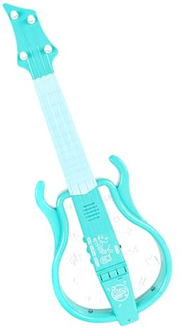 BESTonZON Kindermusikgitarre Spielzeug Tragbare E-gitarre Elektrische Gitarre Musikinstrument E-gitarre Für Kinder Kindergitarre Musikinstrument E-gitarre Abs Green