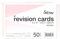 Silvine A6 Flash Cards, Revision & Study - Lined (50 Cards) (Pink)