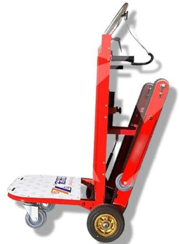 Generisch Elektrische Sackkarre Tragbar Klappbar 300KG Maximale Tragfähigkeit Elektrischer Treppensteiger Treppen Hoch Und Runter mit Gummiketten zum Einfachen Bewegen von Schweren Möbeln