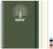 Mlife Notizbuch A4 Liniert, 300Seiten Spiralnotizbuch,PVC-Hardcover mit Lebensbaum-Aufdruck,100g/M² Tintenfestes Papier,Erweiterbare Taschen,Elastische Bänd,für Frauen, Männer,21 * 28cm -Dunkelgrün