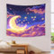 DFENILROP 3D Druck Mond Wandteppiche Poster Ornament Wandbehang Wandteppich Raumteiler Vorhang Für Schlafzimmer Wohnzimmer Tapisseries 180cmx230cm