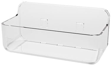 XINYIN Sturdy Wall Mounted Storage Boxes Clear Adhesive Wall Mounted Storage Box For Bathroom Kitchen Or Office Shelves