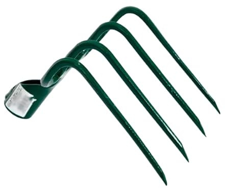 pokm toolsmarket – 4-Zinken Dunghacke Mistgabel 190 mm – Kartoffelhacke & Pickhacke, robuste Ausführung Mistforke – Hergestellt in der EU