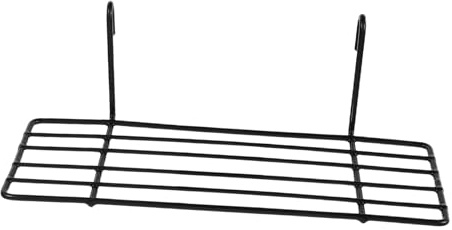 BAZEITFLOW Draht Aufbewahrungskorb Regal Aus Metall 25 x 10cm Gerades Gitterplattenregal Für Wandaufhängung Und Zusätzlichen Stauraum