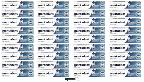 Mentadent Dentifricio Microgranuli Zahnpasta, 75 ml, 36er Pack,+ italy shop free keyring