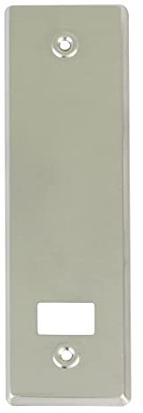 Amig - Embellecedor o Tapa de Aluminio con Acabado Natural para Recogedor de Persianas - Medidas: 22,2 x 6,5 cm - Distancia Entre Tornillos 17 cm - Espesor 0,5 mm