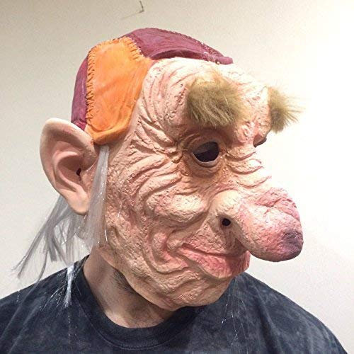 The Rubber Plantation TM 619219292351 Hoggle Troll Latex Maske Erwachsene 80er Jahre Kostüm Zubehör Kostüm Unisex Einheitsgröße