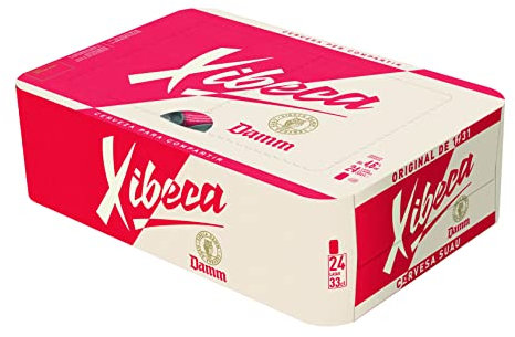 Xibeca | Cerveza de Receta Tradicional | Ideal para el Aperitivo | Pack 24 Latas x 33 cl.