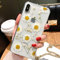 Bakicey Schutzhülle für iPhone 7 Plus, getrocknete echte Blumen, transparent, Gel, Silikon, kreativ, ewige Blütenblätter, Bumper, Kratzfest, Schutzhülle für iPhone 8 Plus (iPhone 7/8 Plus, F