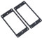 Yosoo Health Gear Metall Humbucker Pickup Rahmen, 2 Stück Montage Ringe, Rahmen Befestigungsringe Ersatzteile für E Gitarren, für die Gitarrenbefestigung (Schwarz)