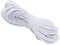 WedDecor Premium 1mm Elastic Cord Beading Cords, Strings & Threads for Jewellery Making, Sewing, Bracelets Necklace Beading, DIY, Wraps, Crafts and Hobby Projects, White, 10 Metres