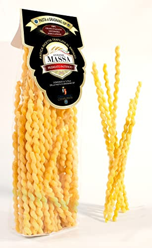 1,5 KG di FUSILLI AL FERRETTO (3x500 gr) PASTA MASSA DI GRAGNANO - Pasta di Gragnano IGP Trafilata al Bronzo con Utilizzo di Grano 100% Italiano - Eccellenza Italiana Pasta di Semola di Grano Duro