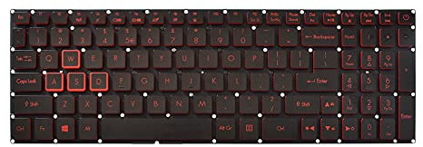 SUNMALL Replacement Keyboard with Backlit Compatible with Acer Nitro 5 AN515-31 AN515-41 AN515-42 AN515-51 AN515-52 AN515-53 N17C1 Black US Layout