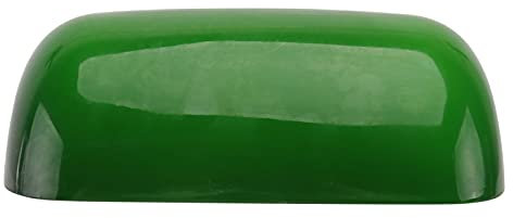 FRCOLOR Vert Verre Abat- Jour Remplacement Banquiers Bureau Abat- Jour Lampe de Table Abat- Jour Lampe De Chevet Couverture pour Vintage Et Antique Éclairage