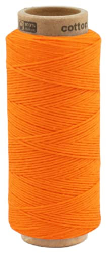 100 Meter Baumwollkordel 1,0 mm, Kordel Schnur Baumwolle Bindfaden Bäckergarn Geschenkband 0015 - Orange