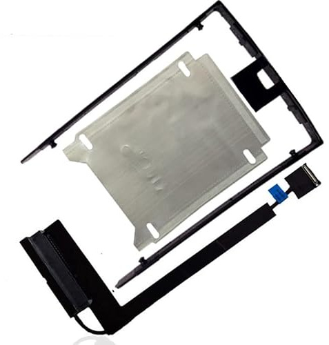 2.5 HDD Caddy Bracket with Right Side Hard Drive Connector Cable with Holder Tin Foil Replacement for Lenovo Thinkpad P50 P51 00UR835 DC02C007C10