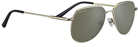 Serengeti Haywood Brille, klein, glänzend, Gold, S, Unisex, Erwachsene