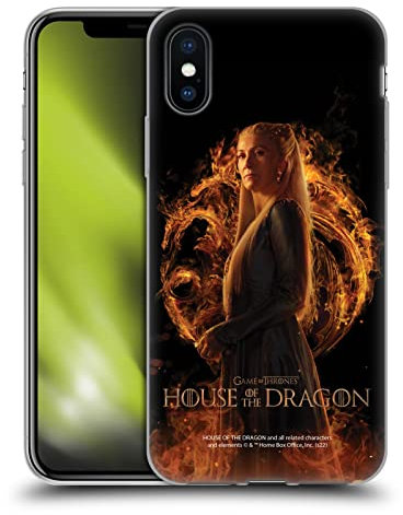 Head Case Designs Offizielle House of The Dragon: Television Series Rhaenys Wichtige Kunst Soft Gel Handyhülle Hülle kompatibel mit Apple iPhone X/iPhone XS