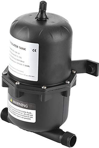 Pressurized Water Tank, Accumulator Pressure Tank Flow Control 0.75 L 125PSI Waterproof for Marine RV Boat