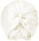 townssilk 100% Mulberry Silk Women's Night Cap, 16 Momme Sleep Cap, Silk Shower Cap, Good for Hair, Protects Hair, Silk Night Cap, Double Layer, Natural White
