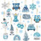 Homgaty Diamond Painting Weihnachten Anhänger, 16 Stück 5D Diamant Painting Schlüsselanhänger Kinder, Doppelseitige DIY Schneeflocken Eule Diamant Malerei Kit für Weihnachtendeko und Geschenk
